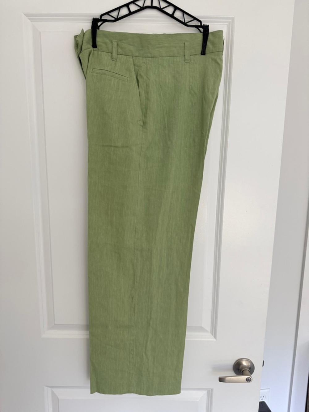 Tela Women’s linen blend loose moss green S-L/46 trouser